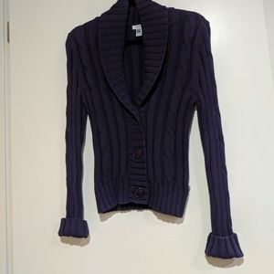 IZOD Plum Cardigan Sweater
